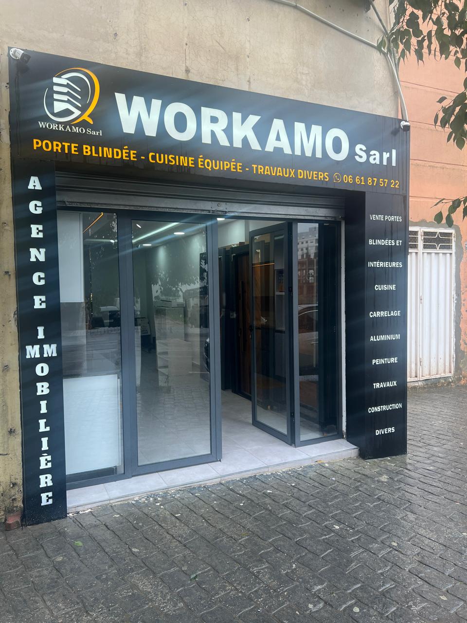 Devanture du magasin WORKAMO Sarl à Tanger